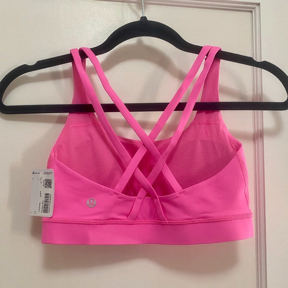NWT Lululemon Energy Bra in Dark Prism Pink